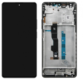 Дисплей (Экран) Xiaomi Redmi Note 13 5G 2312DRAABC, 2312DRAABG с тачскрином (сенсором) черный с рамкой Оригинал