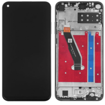 Дисплей (Экран) Huawei P40 Lite E, Y7p ART-L28, ART-L29 с тачскрином (сенсором) черный с рамкой