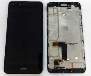 Дисплей (Экран) (LCD) Huawei Y5 (2017) MYA-L22, Y5 III, MYA-U29 с сенсором чёрный + рамка Оригинал