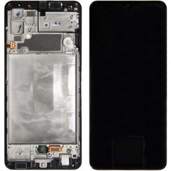 Дисплей (Экран) Samsung A325 (SM-A325F, SM-A325F/DS) Galaxy A32 с тачскрином (сенсором) черный с рамкой Оригинал