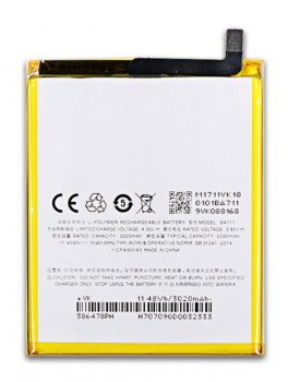 Батарея (аккумулятор) для Meizu M6 BA711 3090 mAh Оригинал