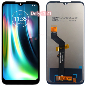 Дисплей (Экран) Motorola XT2083-9 Defy 2021 с тачскрином (сенсором) черный