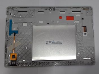 Дисплей (Экран) Lenovo TB-X505F, TB-X505L Tab M10 с тачскрином (сенсором) белый с рамкой