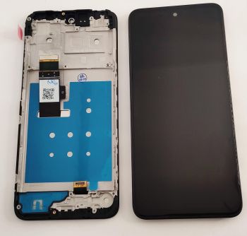 Дисплей (Экран) Motorola XT2333, XT2333-3 Moto G23 с тачскрином (сенсором) черный с рамкой Оригинал