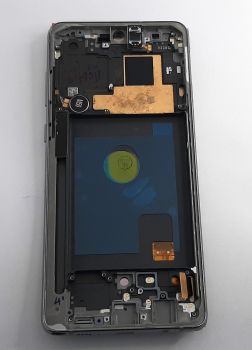 Дисплей (Экран) Samsung N770 (SM-N770F, SM-N770F/DS) Galaxy Note10 Lite с тачскрином (сенсором) черный с рамкой OLED