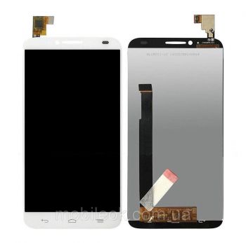 Дисплей (Экран) (LCD) Alcatel 6037 One Touch Idol 2 с сенсором белый Оригинал