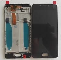 Дисплей (Экран) (LCD) Meizu M5c (M710h) с сенсором чёрный + рамка