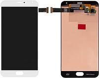 Дисплей (Экран) (LCD) Meizu Pro 5 (M576) с сенсором белый Amoled Оригинал