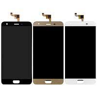 Дисплей (Экран) (LCD) Oukitel K4000 Plus с сенсором золотой Оригинал