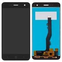 Дисплей (Экран) (LCD) ZTE V8 Mini с сенсором черный Оригинал