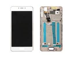 Дисплей (Экран) (LCD) Meizu M3s (Y685Q, Y685H) с сенсором белый + рамка