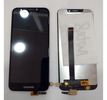 Дисплей (Экран) Doogee X70 с тачскрином (сенсором) черный Оригинал