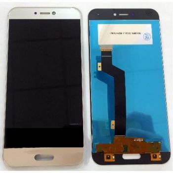 Дисплей (Экран) Xiaomi Mi5c с тачскрином (сенсором) золотой Оригинал