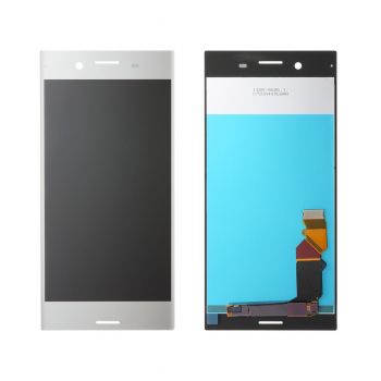 Дисплей (Экран) Sony G8142, G8141 Xperia XZ Premium с тачскрином (сенсором) серебристый Оригинал