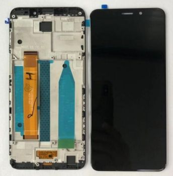 Дисплей (Экран) (LCD) Meizu M6s с сенсором чёрный + рамка Оригинал