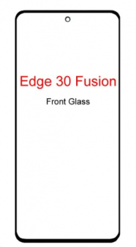 Cтекло дисплея Motorola XT2243, XT2243-1, XT2243-2 Moto Edge 30 Fusion черное Оригинал