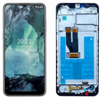 Дисплей (Экран) Nokia G11 TA-1401. Nokia G21 TA-1418 с тачскрином (сенсором) черный с рамкой Оригинал
