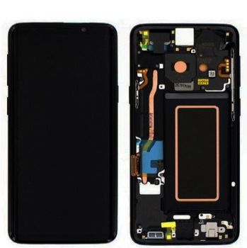 Дисплей (Экран) Samsung G960 (SM-G960F, SM-G960F/DS) Galaxy S9 с тачскрином (сенсором) черный с рамкой Оригинал