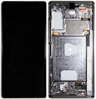 Дисплей (Экран) Samsung N980, N981 (SM-N980F/DS, SM-N981B/DS) Galaxy Note 20 с тачскрином (сенсором) черный с рамкой Оригинал