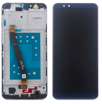 Дисплей (Экран) (LCD) Huawei Honor 7X Dual Sim (BND-L21) с сенсором синий + рамка Оригинал