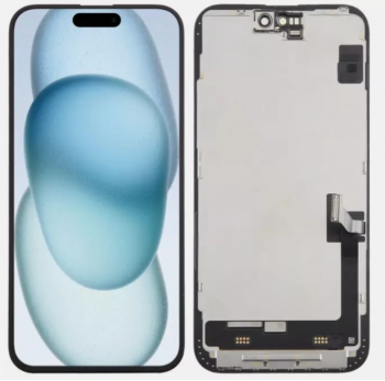 Дисплей (Экран) Apple iPhone 15 Plus A3094, A2847, A3093, A3096 с тачскрином (сенсором) черный TFT