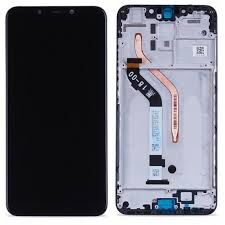 Дисплей (Экран) (LCD) Xiaomi Pocophone F1 с сенсором чёрный + рамка