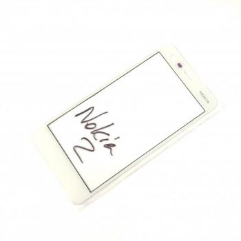 Cтекло дисплея Nokia 2 Dual Sim TA-1029, TA-1035, TA-1007 белое Оригинал