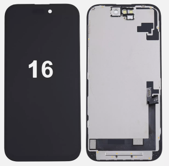 Дисплей (Экран) Apple iPhone 16 A3287, A3081, A3286, A3288 с тачскрином (сенсором) черный TFT
