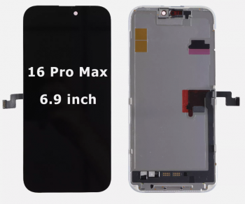 Дисплей (Экран) Apple iPhone 16 Pro Max A3296, A3084, A3295, A3297 с тачскрином (сенсором) черный Оригинал