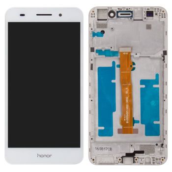 Дисплей (Экран) (LCD) Huawei Y6 II (CAM-L21), Honor 5A (CAM-AL00) с сенсором белый + рамка Оригинал