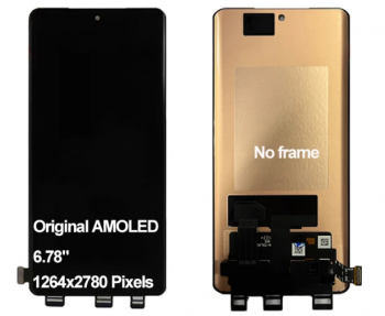 Дисплей (Экран) Realme GT6 RMX3851, Realme GT 6T RMX3853 с тачскрином (сенсором) черный Оригинал