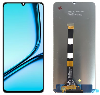 Дисплей (Экран) Realme Note 50 RMX3834 с тачскрином (сенсором) черный Оригинал