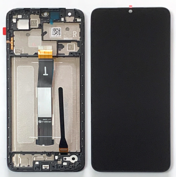 Дисплей (Экран) Xiaomi Redmi 12C 22120RN86G с тачскрином (сенсором) черный с рамкой