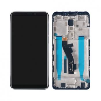 Дисплей (Экран) Meizu M8, V8 Pro M813H, M813Q с тачскрином (сенсором) черный с рамкой Оригинал
