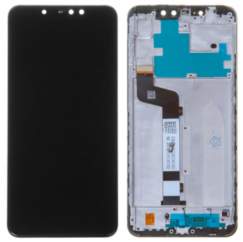 Дисплей (Экран) (LCD) Xiaomi Redmi Note 6 Pro с сенсором чёрный + рамка