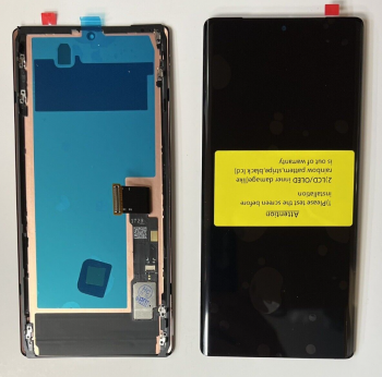 Дисплей (Экран) Google Pixel 6 Pro GLUOG, G8VOU с тачскрином (сенсором) черный с рамкой OLED
