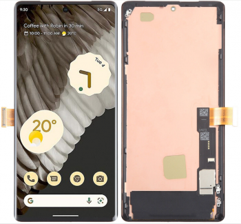 Дисплей (Экран) Google Pixel 7 Pro GP4BC, GE2AE с тачскрином (сенсором) черный с рамкой OLED