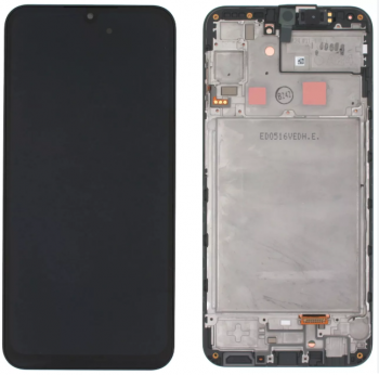 Дисплей (Экран) Samsung A245 (SM-A245F, SM-A245F/DS) Galaxy A24 с тачскрином (сенсором) черный с рамкой Оригинал