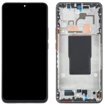 Дисплей (Экран) Xiaomi 12T 22071212AG, 12T Pro 22081212UG с тачскрином (сенсором) черный с рамкой Оригинал