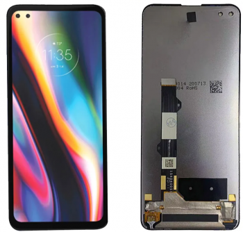 Дисплей (Экран) Motorola XT2075, XT2075-3 Moto G 5G Plus с тачскрином (сенсором) черный Оригинал