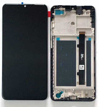 Дисплей (Экран) ZTE Blade A53 Pro с тачскрином (сенсором) черный с рамкой Оригинал