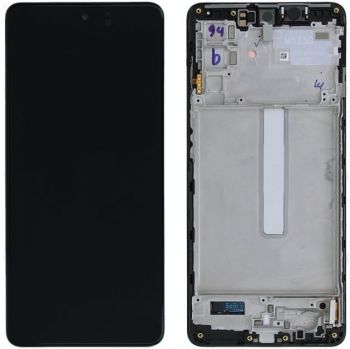 Дисплей (Экран) Samsung M526 (SM-M526B, SM-M526B/DS) Galaxy M52 5G с сенсором чёрный с рамкой Оригинал