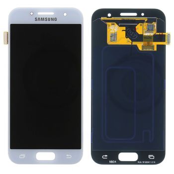 Дисплей (Экран) Samsung A320 (SM-A320F, SM-A320F/DS) Galaxy A3 2017 Duos с тачскрином (сенсором) голубой TFT