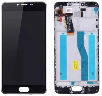 Дисплей (Экран) (LCD) Meizu M5 (M611), M5 mini с сенсором чёрный + рамка