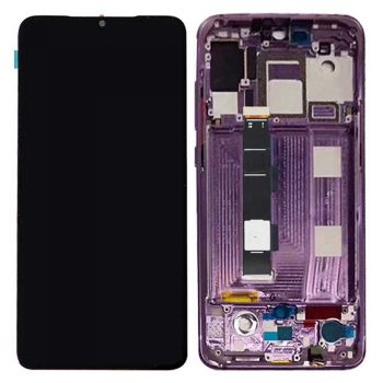 Дисплей (Экран) Xiaomi Mi9 с тачскрином (сенсором) черный с рамкой Оригинал
