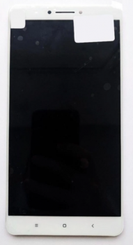 Дисплей (Экран) (LCD) Xiaomi Mi Max, Mi Max Pro, Mi Max Prime с сенсором белый + рамка