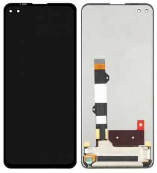 Дисплей (Экран) Motorola XT2125, XT2125-4 Moto G100 с тачскрином (сенсором) черный Оригинал