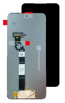 Дисплей (Экран) Motorola XT2523, XT2523-3 Moto G05, XT2523-6 Moto E15 с тачскрином (сенсором) черный Оригинал