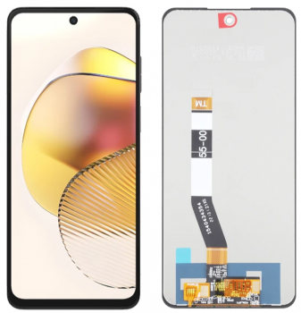 Дисплей (Экран) Motorola XT2237 Moto G73 с тачскрином (сенсором) черный Оригинал