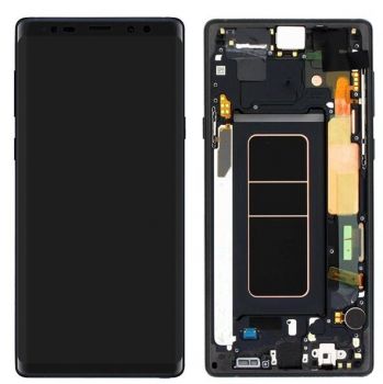Дисплей (Экран) Samsung N960 (SM-N960F, SM-N960F/DS) Galaxy Note 9 с тачскрином (сенсором) черный с рамкой OLED